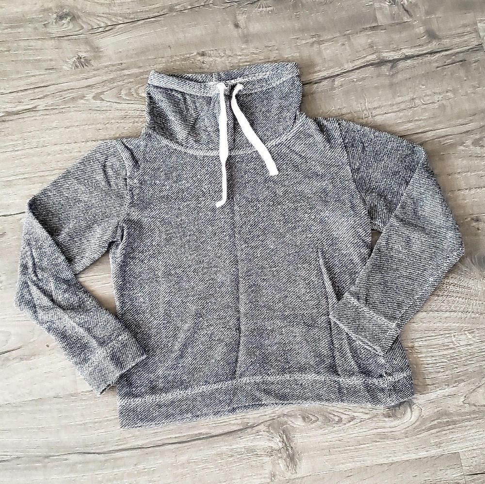 Curfew Gray Cowl Collar Sweater